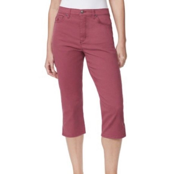 Gloria Vanderbilt Women's Amanda Pull-On Capri Jeans - High Rise, 21" Inseam, 5 Pockets